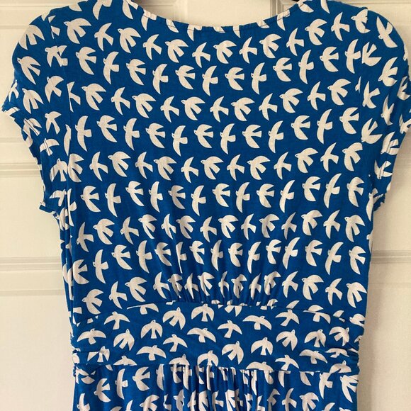 Boden Amelie Jersey Dress Bird Print 6R - Picture 9 of 9